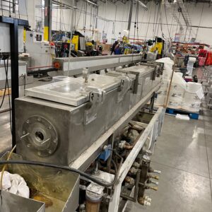 Used Custom Fabricated Vacuum Sizing Tank Extruder For Sale