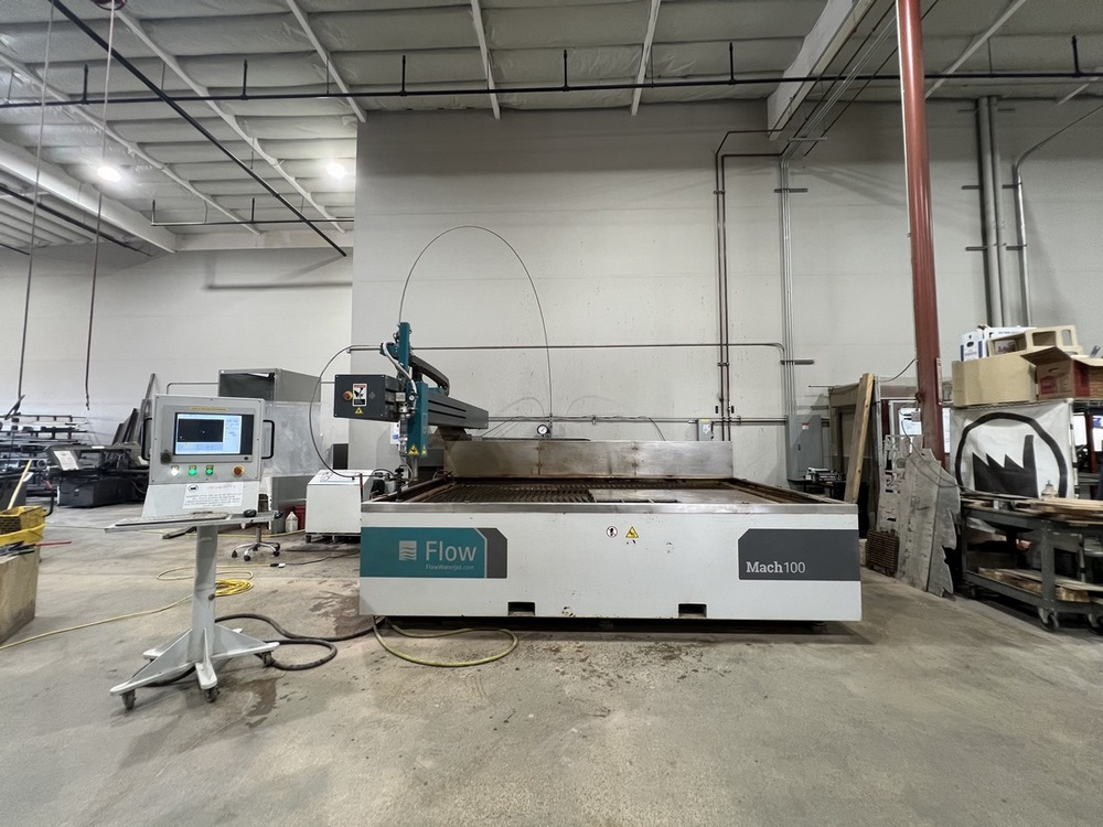 Used flow mach 100 3020 cnc waterjet 8075175