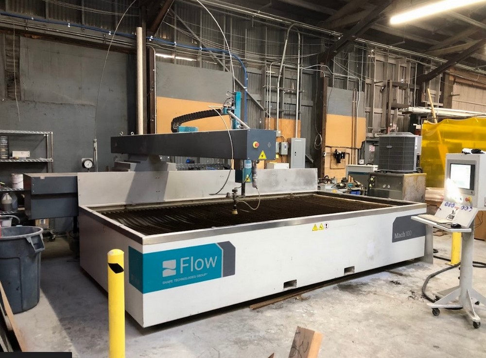 Used flow mach 100 4020 cnc waterjet 8076258